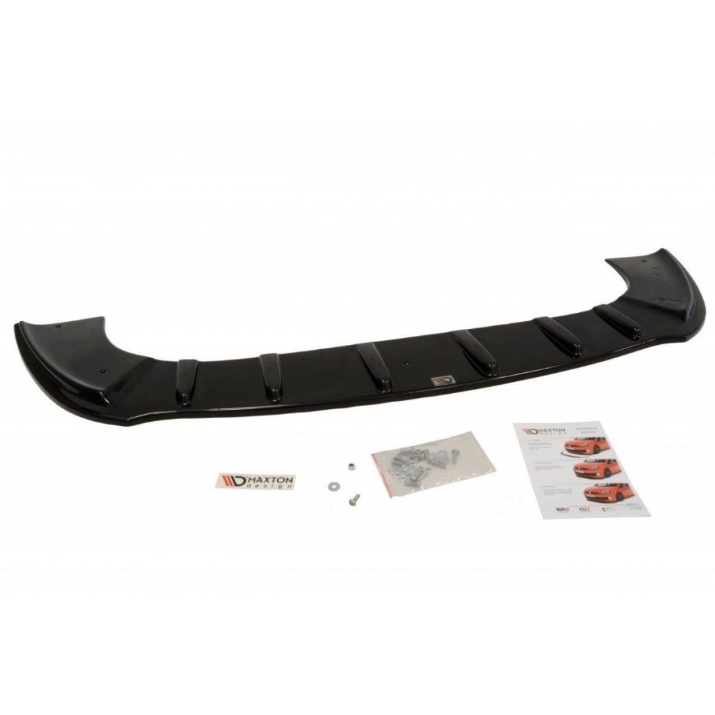 Maxton Design spoiler pod přední nárazník pro Seat Leon Mk1, černý lesklý plast ABS