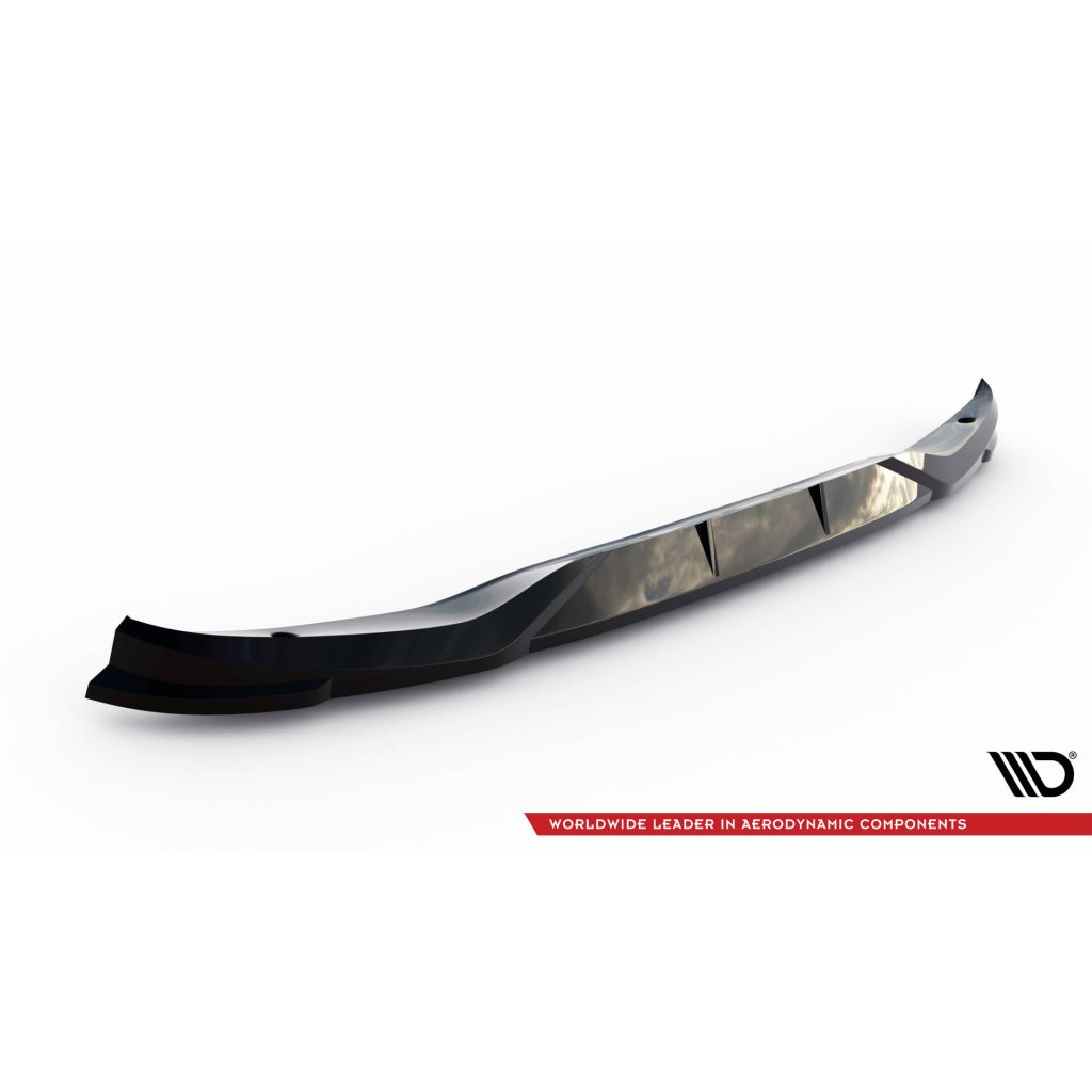 Maxton Design spoiler pod přední nárazník pro Smart Fortwo C451 Facelift, černý lesklý plast ABS, Brabus
