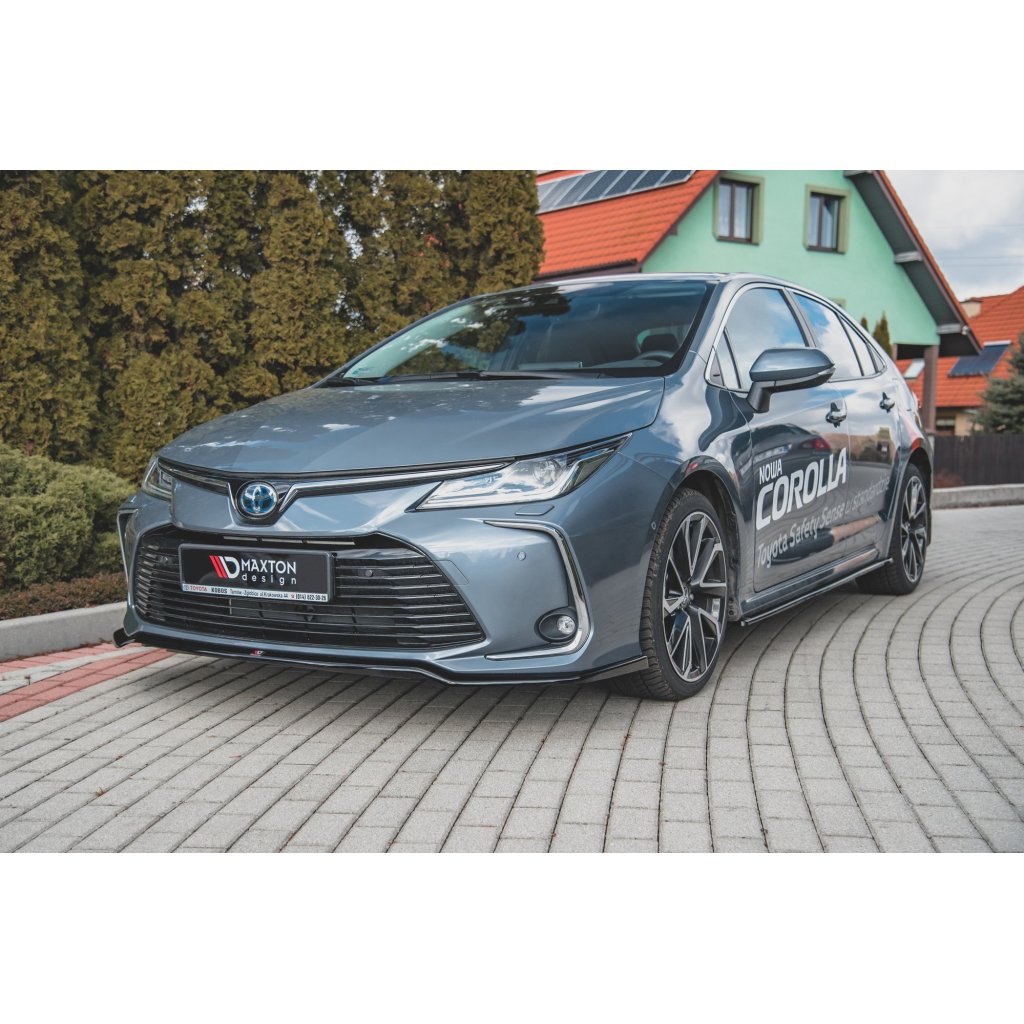 Maxton Design spoiler pod přední nárazník pro Toyota Corolla XII 2019-/Sedan, plast ABS bez povrchové úpravy
