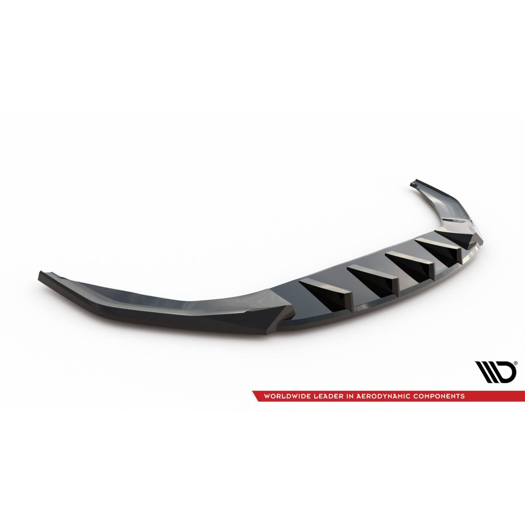 Maxton Design spoiler pod přední nárazník pro Volkswagen Jetta Mk7 GLI, černý lesklý plast ABS