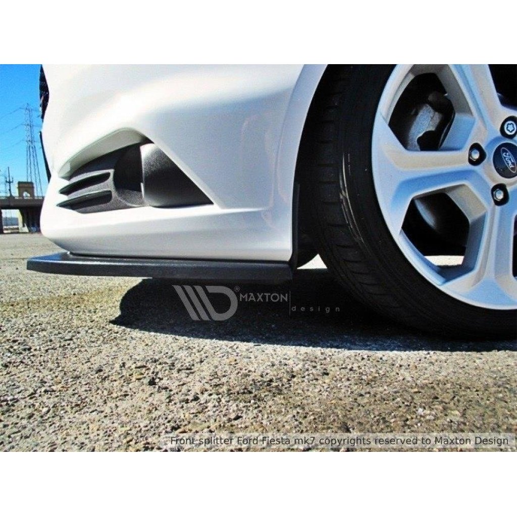 Maxton Design spoiler pod přední nárazník v.1 pro Ford Fiesta ST Mk7 Facelift, plast ABS bez povrchové úpravy