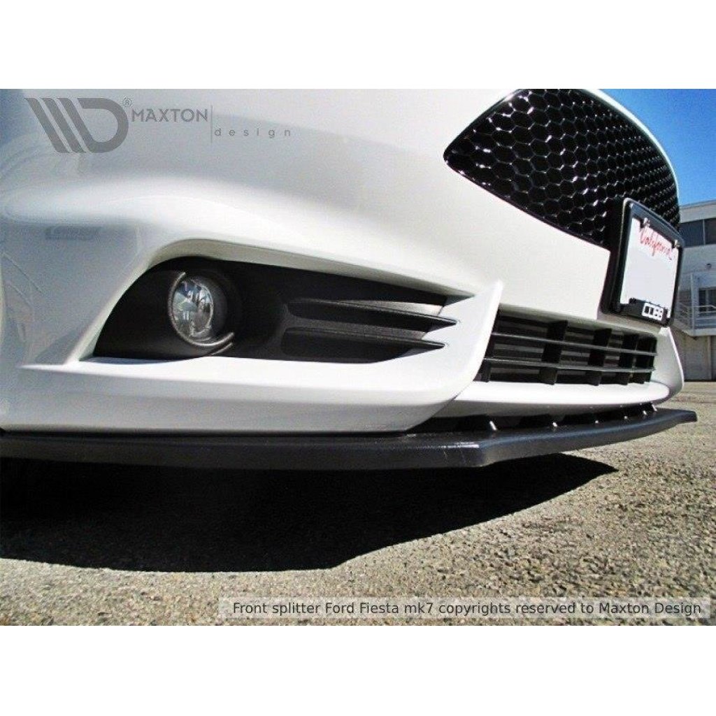 Maxton Design spoiler pod přední nárazník v.1 pro Ford Fiesta ST Mk7 Facelift, plast ABS bez povrchové úpravy