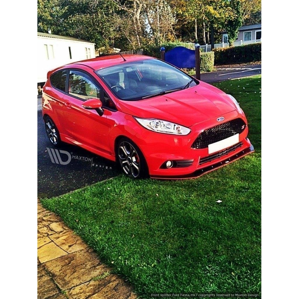 Maxton Design spoiler pod přední nárazník v.1 pro Ford Fiesta ST Mk7 Facelift, plast ABS bez povrchové úpravy