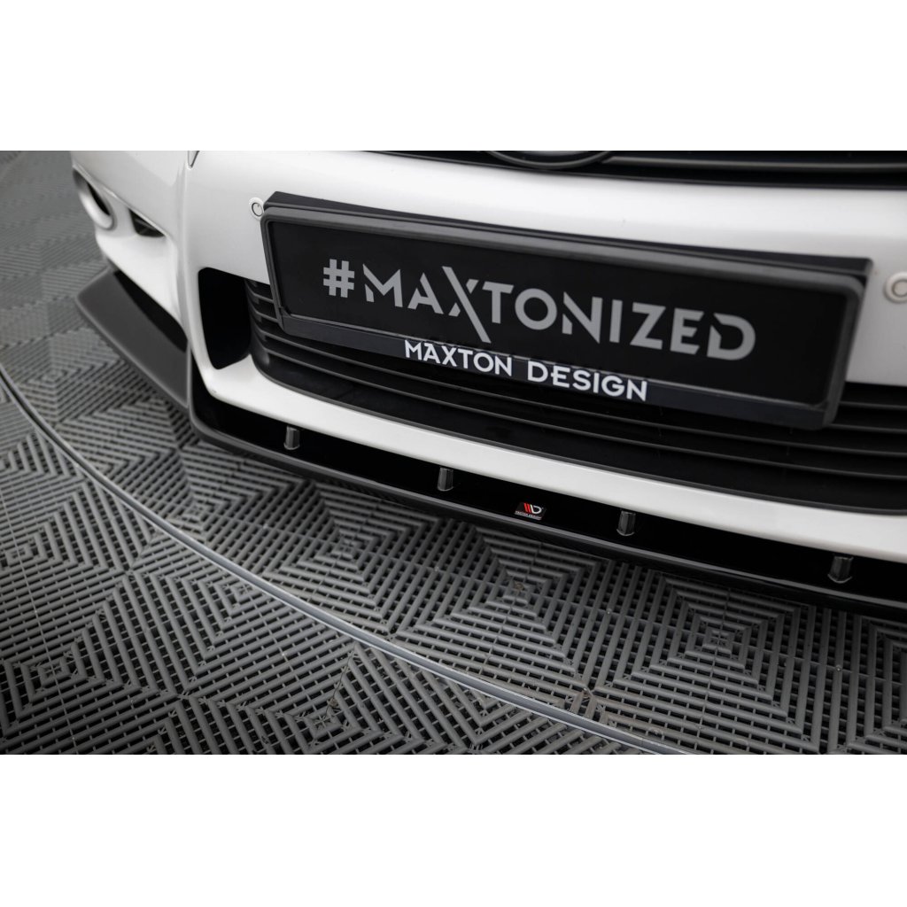 Maxton Design spoiler pod přední nárazník v.1 pro Lexus GS MK4, černý lesklý plast ABS, L10