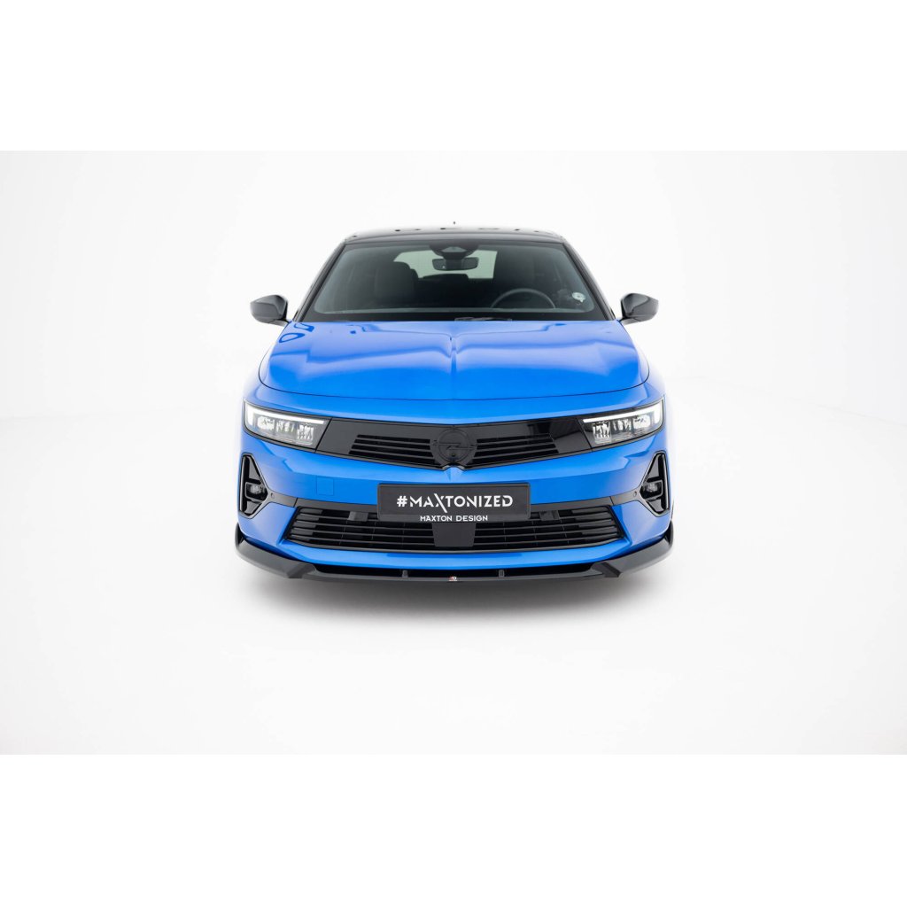 Maxton Design spoiler pod přední nárazník v.1 pro Opel Astra L (Mk5), černý lesklý plast ABS, Sports Tourer/ Hatchback