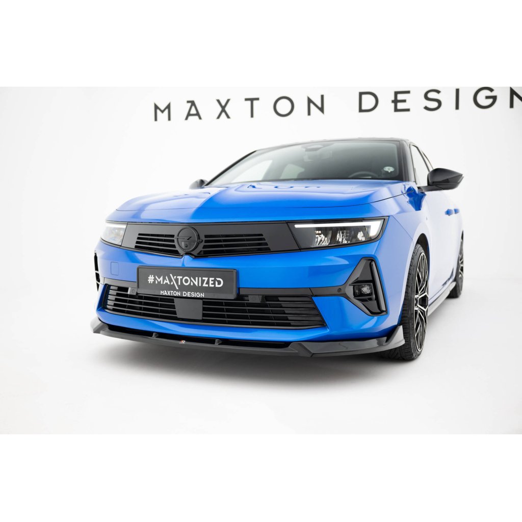 Maxton Design spoiler pod přední nárazník v.1 pro Opel Astra L (Mk5), černý lesklý plast ABS, Sports Tourer/ Hatchback