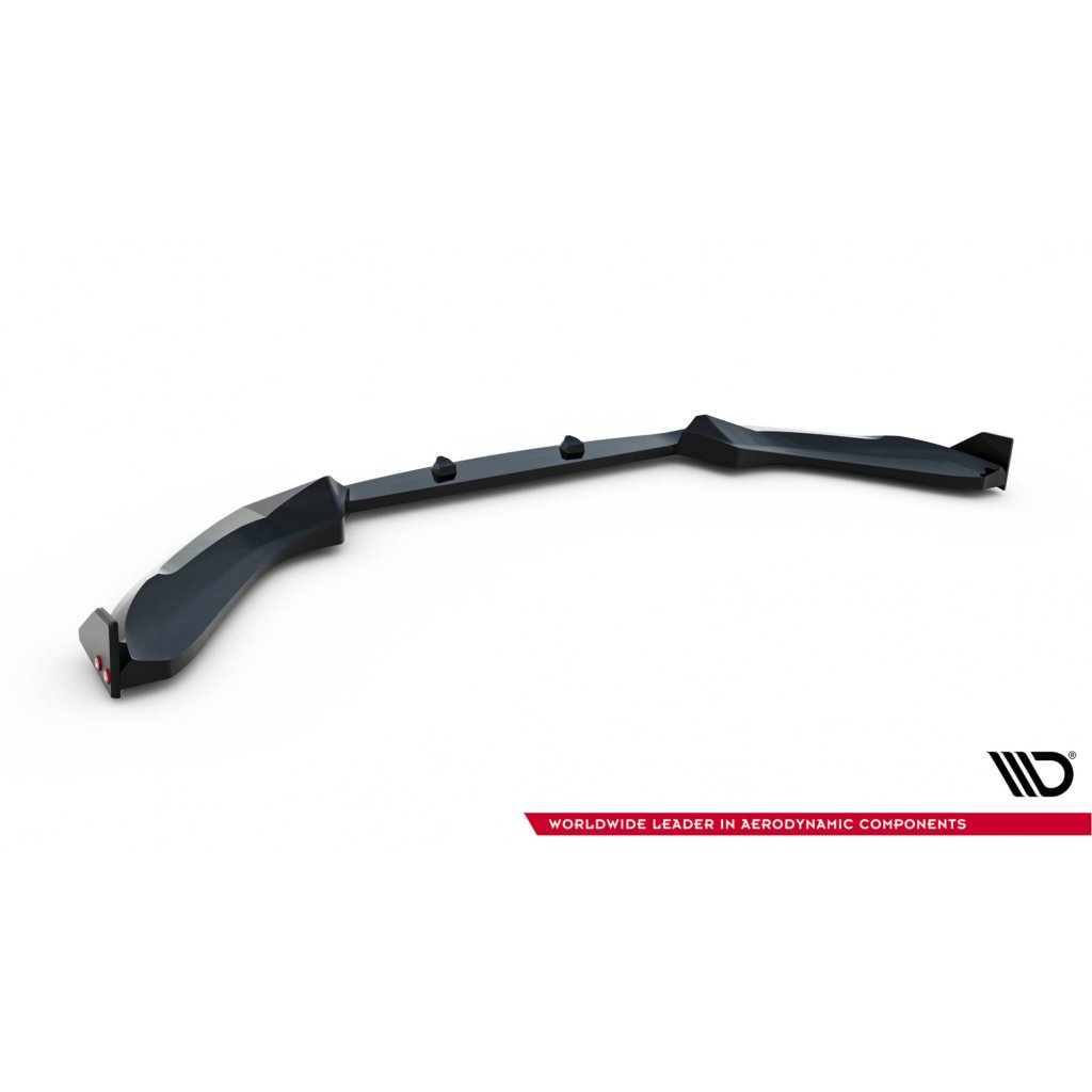 Maxton Design spoiler pod přední nárazník v.5 s křidélky pro BMW řada 1 F20- F21 Facelift, černý lesklý plast ABS, M-Pack/M140i