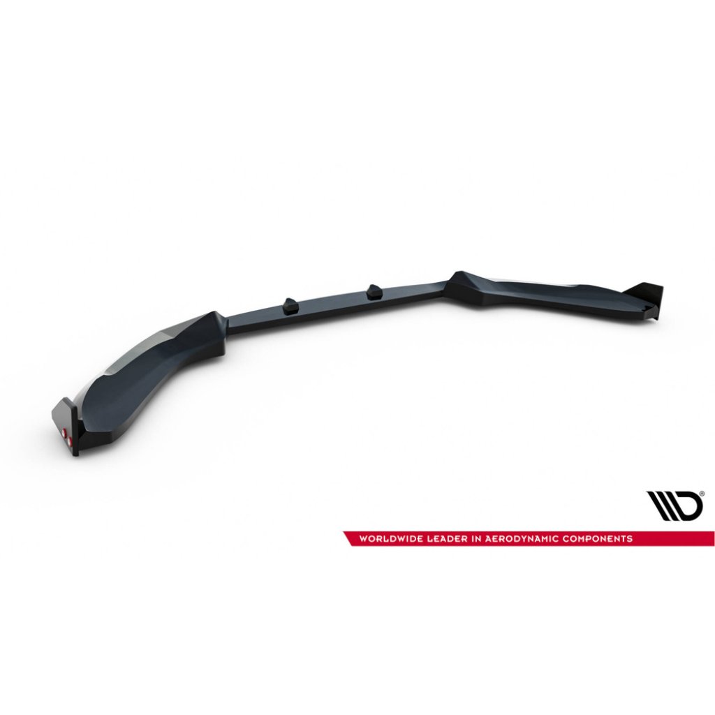 Maxton Design spoiler pod přední nárazník v.5 s křidélky pro BMW řada 1 F20- F21 Facelift, černý lesklý plast ABS, M-Pack/M140i