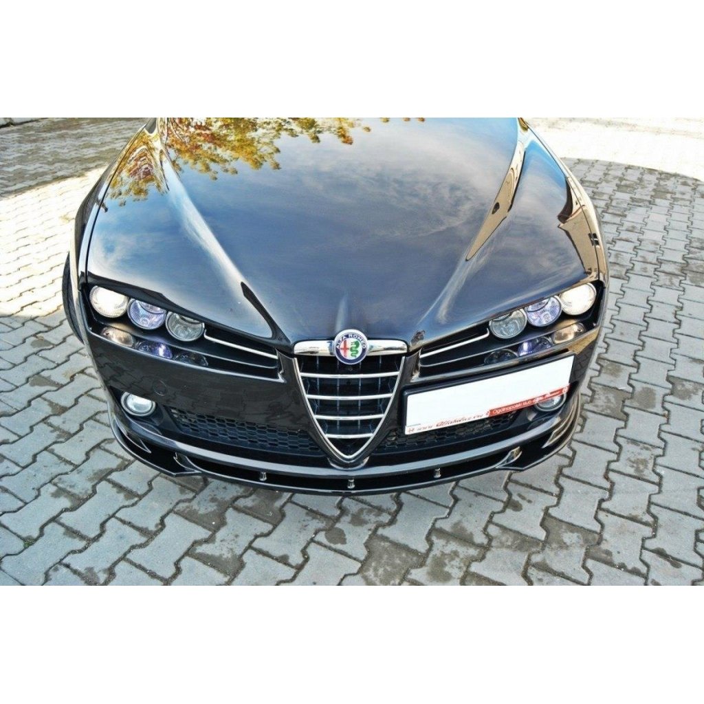 Maxton Design spoiler pod přední nárazník ver.1 pro Alfa Romeo 159, černý lesklý plast ABS