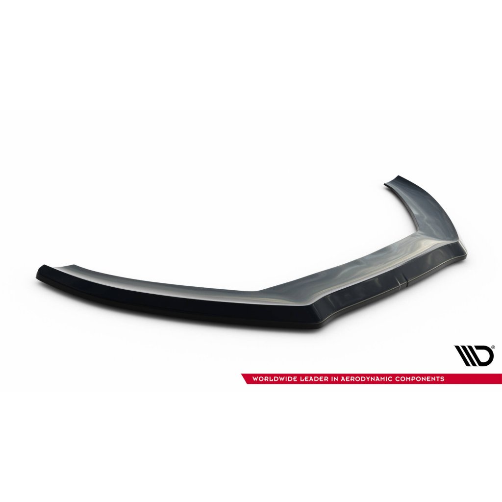 Maxton Design spoiler pod přední nárazník ver.1 pro Audi A5 8T FL, černý lesklý plast ABS, S-Line