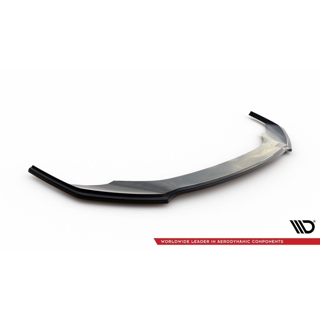 Maxton Design spoiler pod přední nárazník ver.1 pro Audi A7 C8 S-Line, černý lesklý plast ABS
