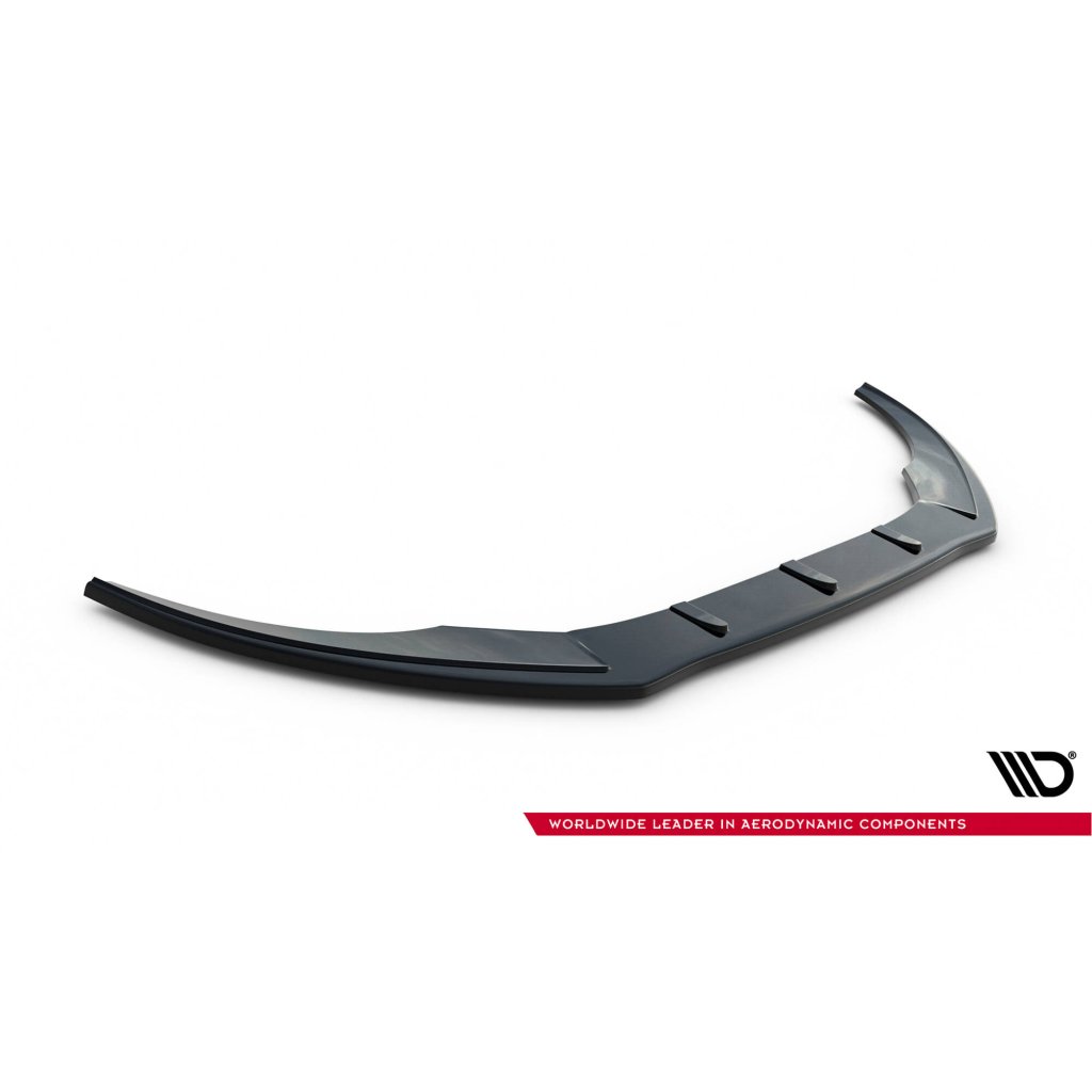 Maxton Design spoiler pod přední nárazník ver.1 pro Audi S6 C7, černý lesklý plast ABS
