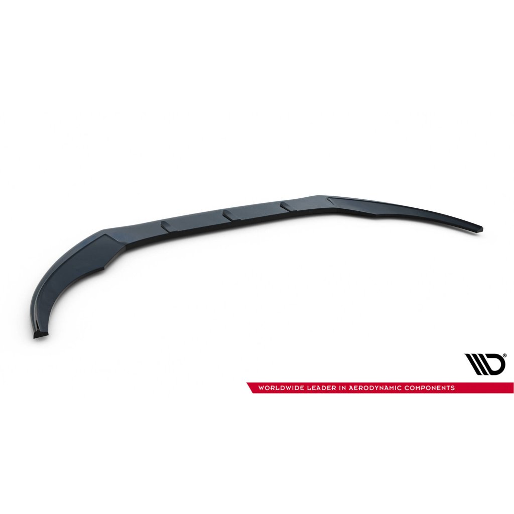 Maxton Design spoiler pod přední nárazník ver.1 pro Audi S6 C7, černý lesklý plast ABS