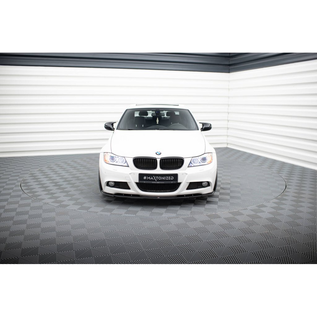 Maxton Design spoiler pod přední nárazník ver.1 pro BMW řada 3 E90/91 Facelift, černý lesklý plast ABS