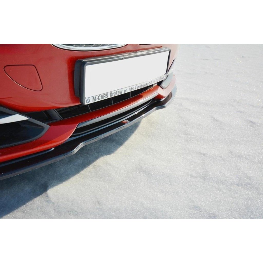 Maxton Design spoiler pod přední nárazník ver.1 pro BMW řada 3 F30, černý lesklý plast ABS