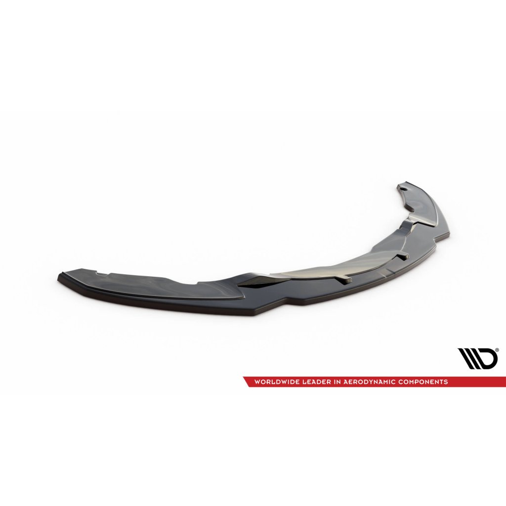 Maxton Design spoiler pod přední nárazník ver.1 pro BMW řada 4 F32, černý lesklý plast ABS