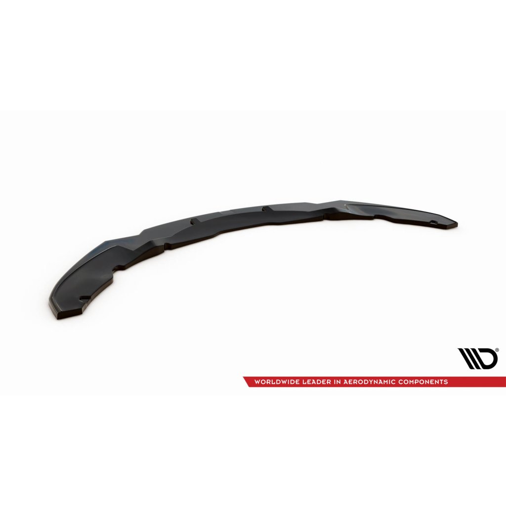 Maxton Design spoiler pod přední nárazník ver.1 pro BMW řada 4 F32, černý lesklý plast ABS