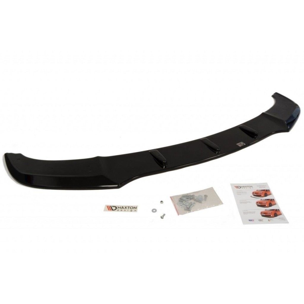 Maxton Design spoiler pod přední nárazník ver.1 pro BMW řada 5 F10- F11, černý lesklý plast ABS