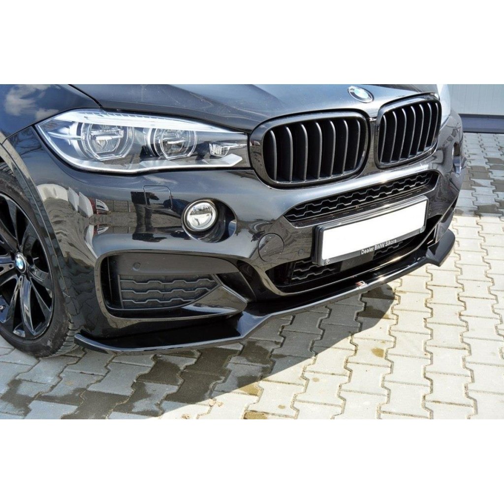 Maxton Design spoiler pod přední nárazník ver.1 pro BMW X6 F16, černý lesklý plast ABS, M-Pack