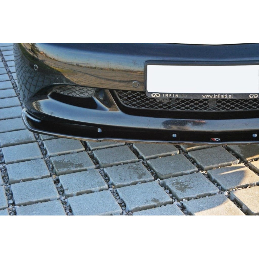 Maxton Design spoiler pod přední nárazník ver.1 pro Infiniti G37, černý lesklý plast ABS