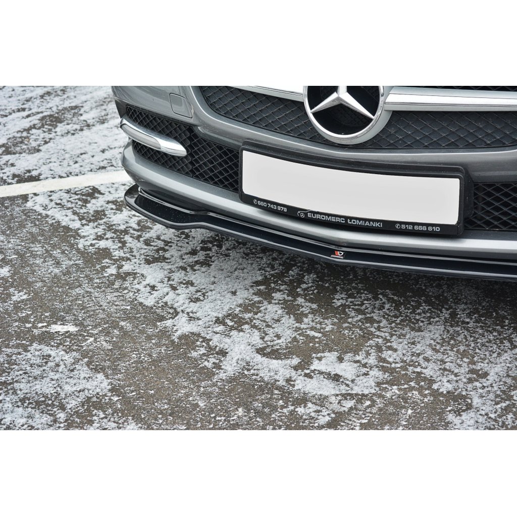 Maxton Design spoiler pod přední nárazník ver.1 pro Mercedes SLK R 172, černý lesklý plast ABS