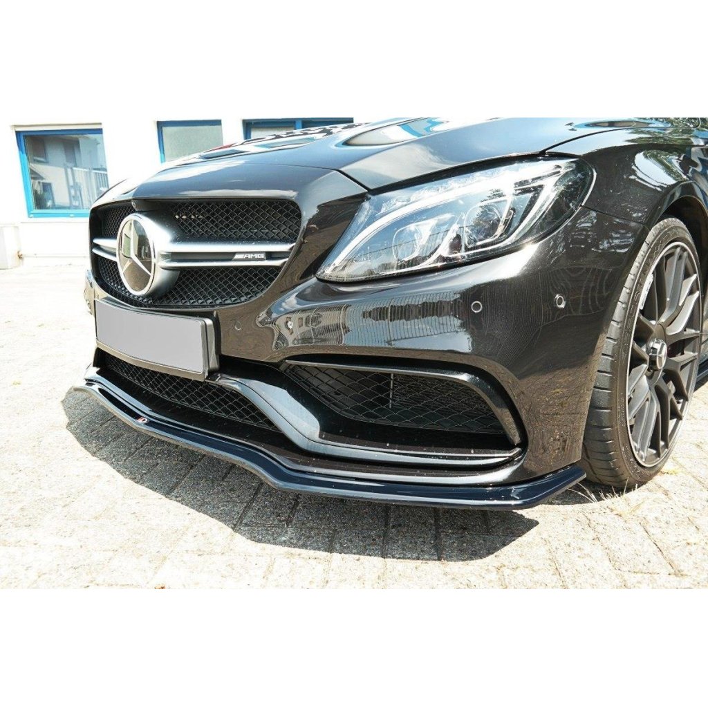 Maxton Design spoiler pod přední nárazník ver.1 pro Mercedes třída C W 205/C63 AMG, carbon-Look, Combi