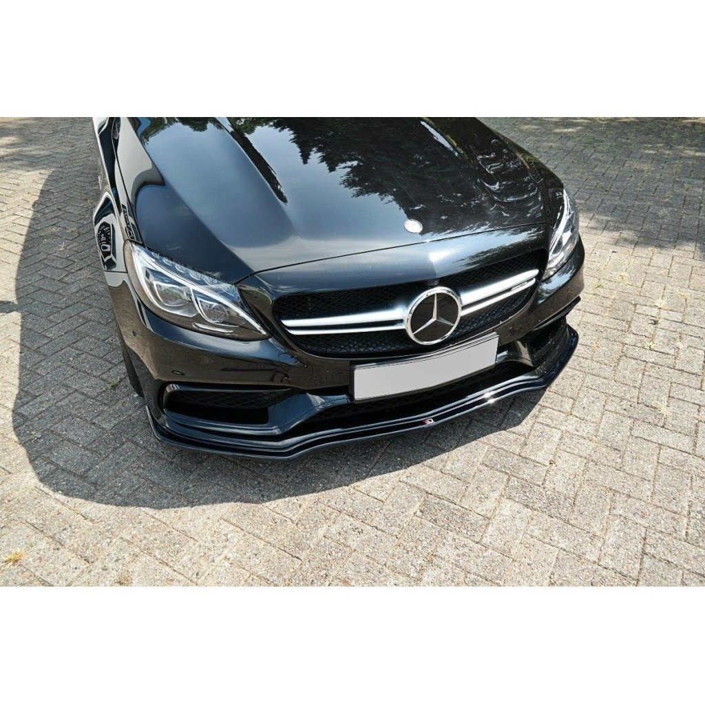 Maxton Design spoiler pod přední nárazník ver.1 pro Mercedes třída C W 205/C63 AMG, carbon-Look, Combi