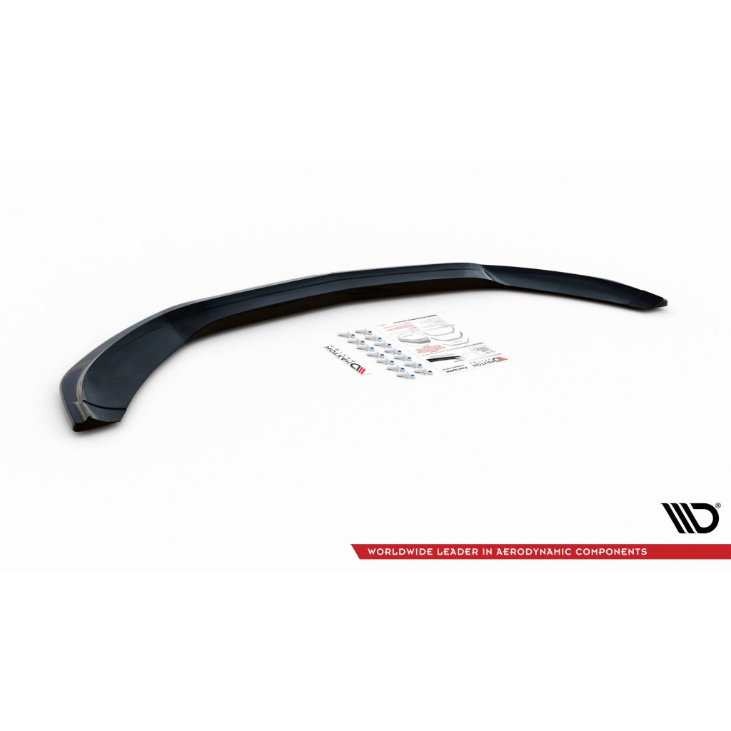 Maxton Design spoiler pod přední nárazník ver.1 pro Mercedes třída C W205/C43 AMG, černý lesklý plast ABS