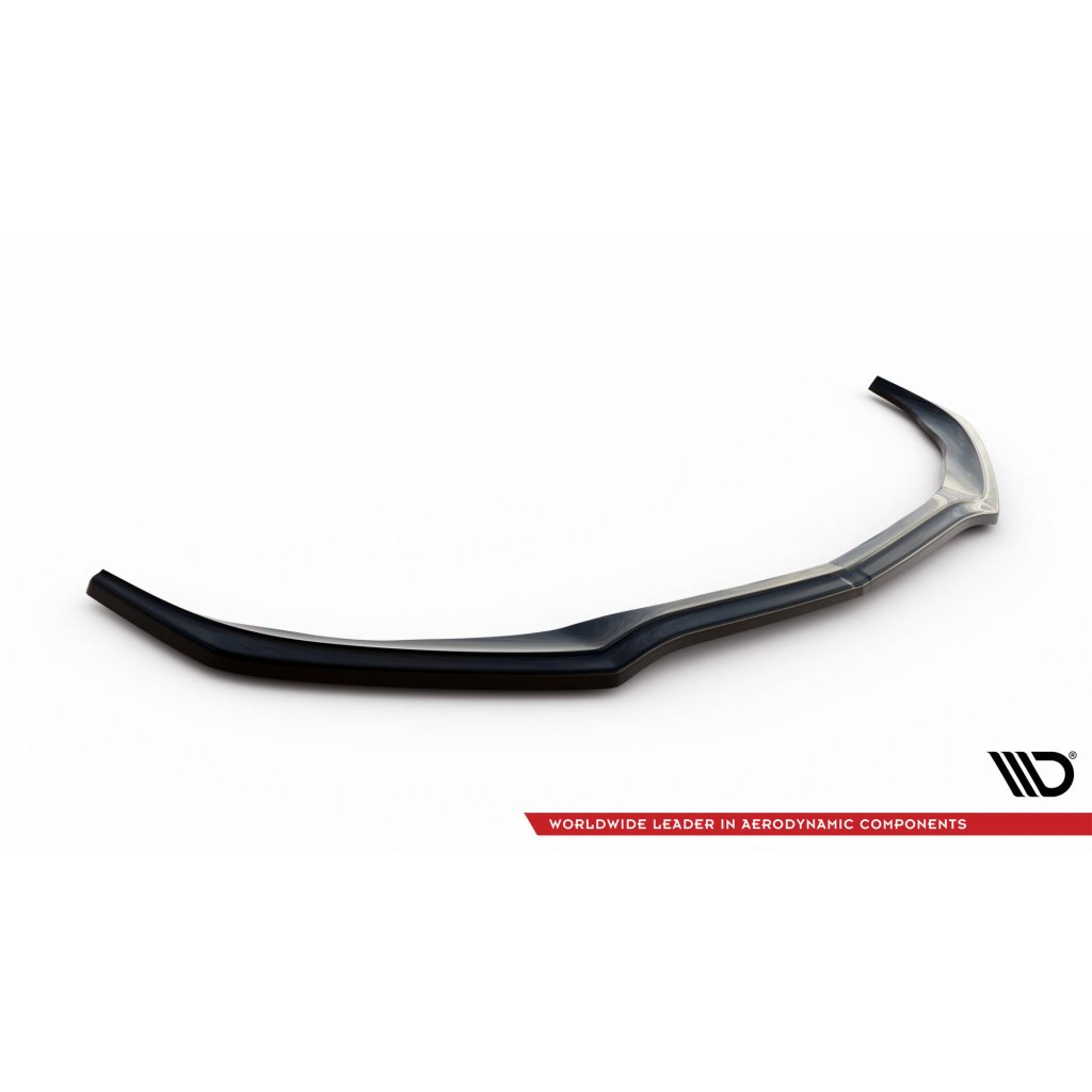 Maxton Design spoiler pod přední nárazník ver.1 pro Mercedes třída C W205/C63 AMG, černý lesklý plast ABS, Combi