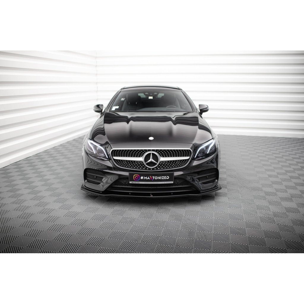 Maxton Design spoiler pod přední nárazník ver.1 pro Mercedes třída E W213/Cabrio (A238)/53 AMG, W213/Cabrio (A238)/AMG-Line, W213/Coupe (C238)/53 AMG, W213/Coupe (C238)/AMG-Line, černý lesklý plast ABS