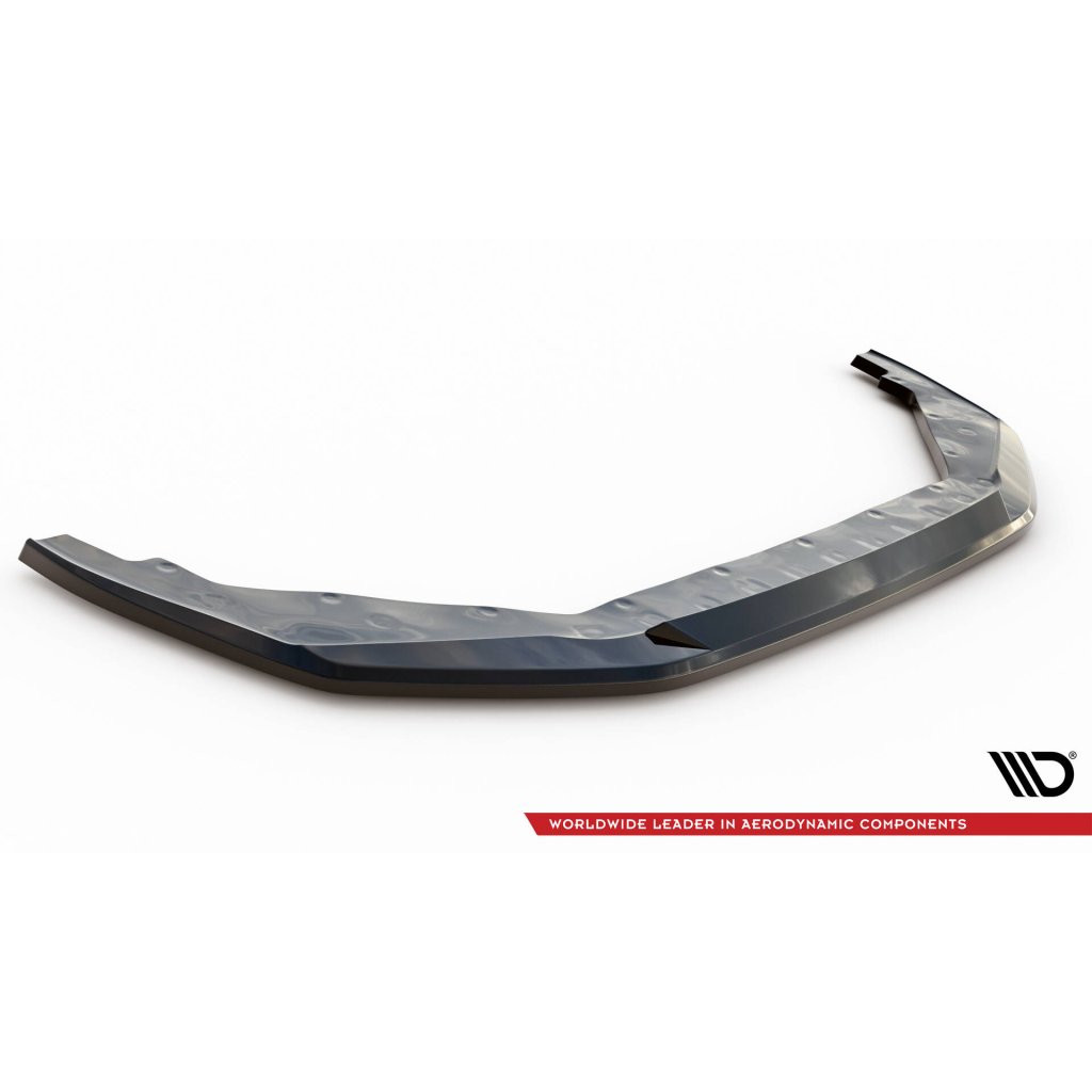 Maxton Design spoiler pod přední nárazník ver.1 pro Nissan GT-R R35 Facelift, černý lesklý plast ABS
