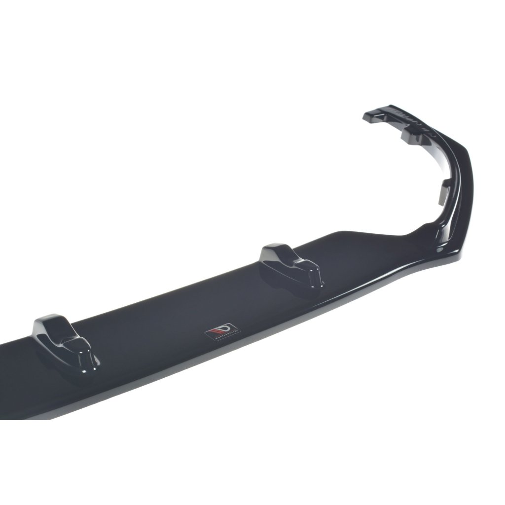 Maxton Design spoiler pod přední nárazník ver.1 pro Renault Megane RS Mk4, černý lesklý plast ABS