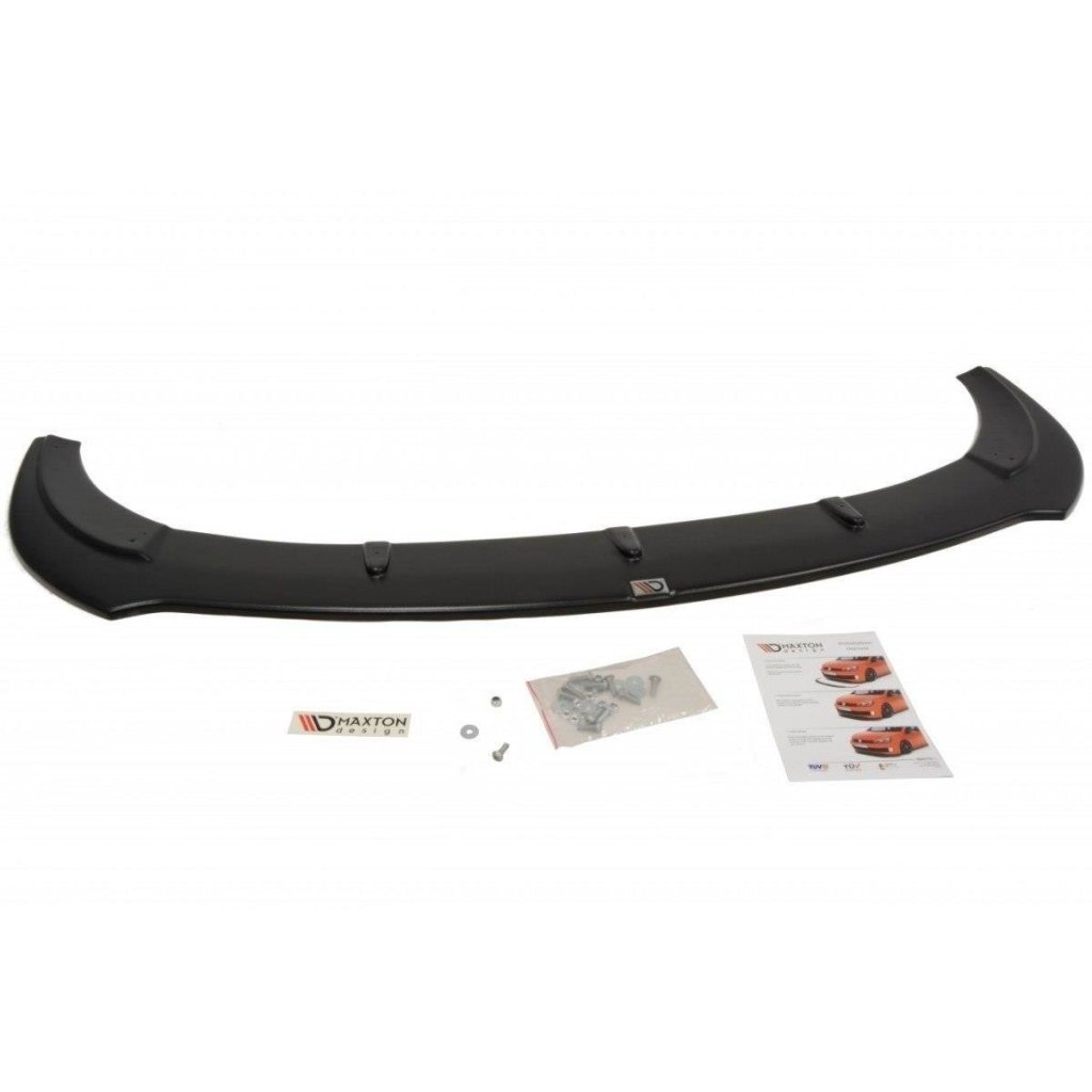 Maxton Design spoiler pod přední nárazník ver.1 pro Seat Leon Cupra Mk2, černý lesklý plast ABS