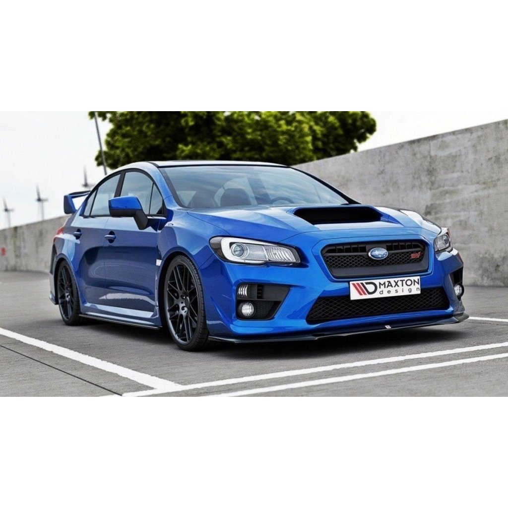 Maxton Design spoiler pod přední nárazník ver.1 pro Subaru Impreza Mk4, černý lesklý plast ABS