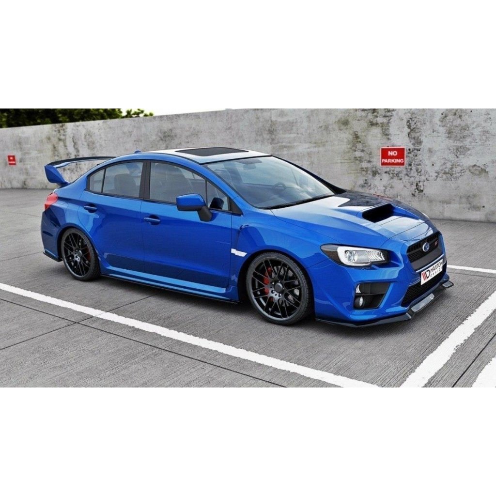 Maxton Design spoiler pod přední nárazník ver.1 pro Subaru Impreza Mk4, černý lesklý plast ABS