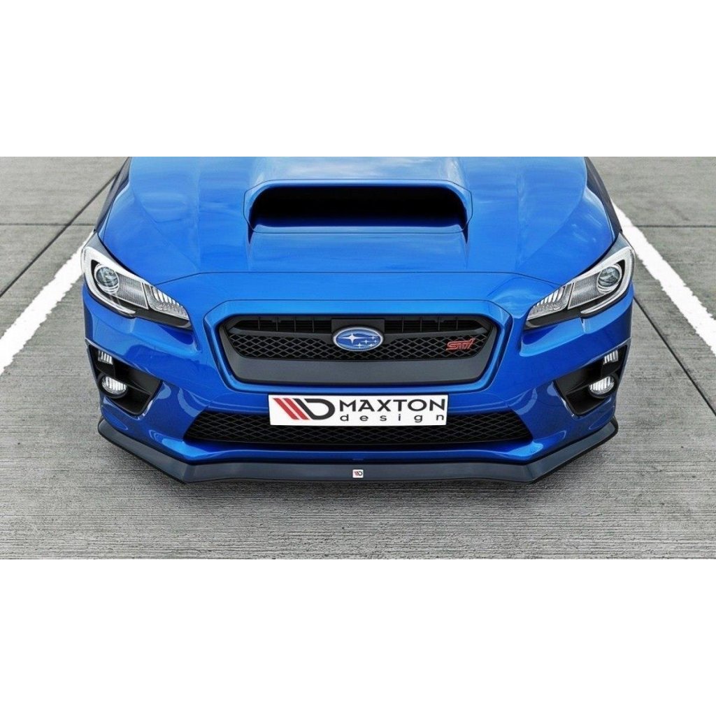 Maxton Design spoiler pod přední nárazník ver.1 pro Subaru Impreza Mk4, černý lesklý plast ABS
