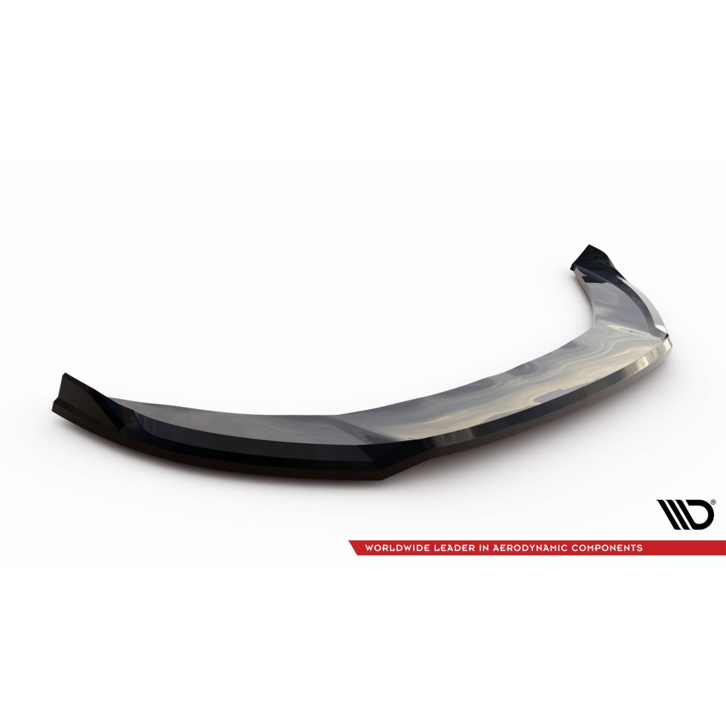 Maxton Design spoiler pod přední nárazník ver.2 pro Audi Q3 8U, černý lesklý plast ABS, S-Line