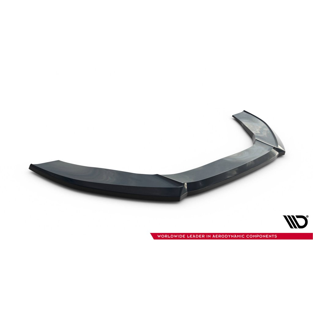 Maxton Design spoiler pod přední nárazník ver.2 pro Audi S6 C7, černý lesklý plast ABS