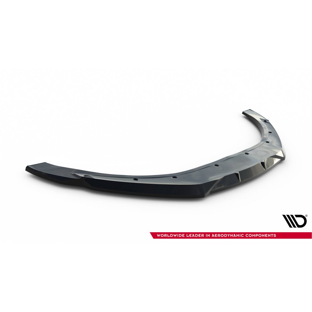 Maxton Design spoiler pod přední nárazník ver.2 pro Audi TT 8J Facelift, černý lesklý plast ABS, S-Line