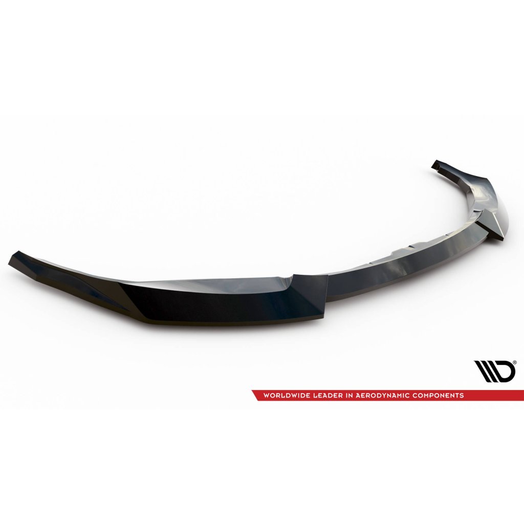 Maxton Design spoiler pod přední nárazník ver.2 pro BMW M2 G87, černý lesklý plast ABS