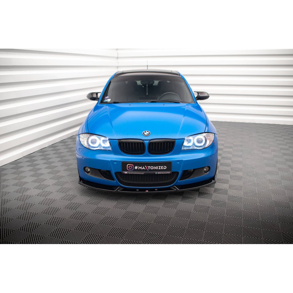Maxton Design spoiler pod přední nárazník ver.2 pro BMW řada 1 E87 Facelift, černý lesklý plast ABS, M-Pack