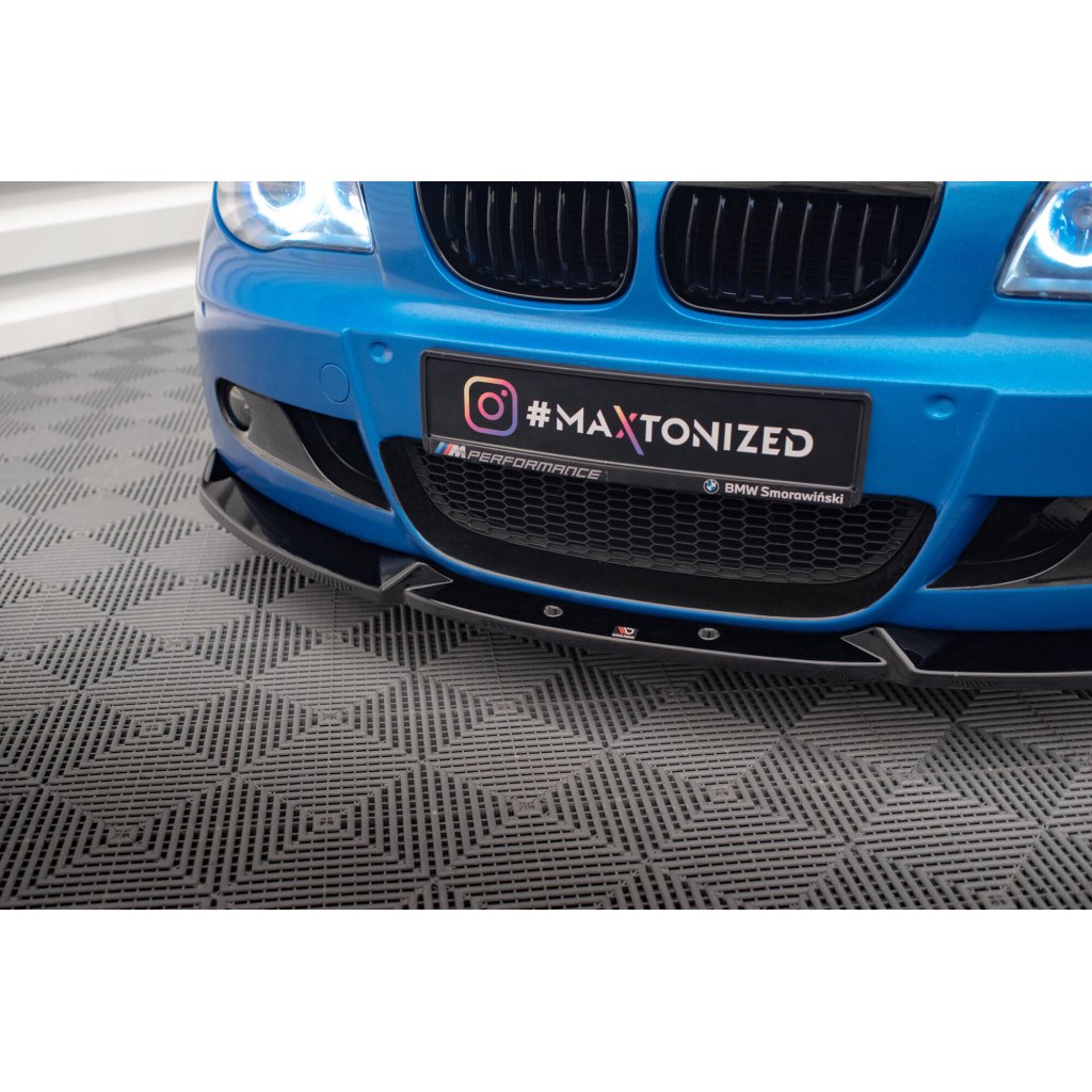 Maxton Design spoiler pod přední nárazník ver.2 pro BMW řada 1 E87 Facelift, černý lesklý plast ABS, M-Pack