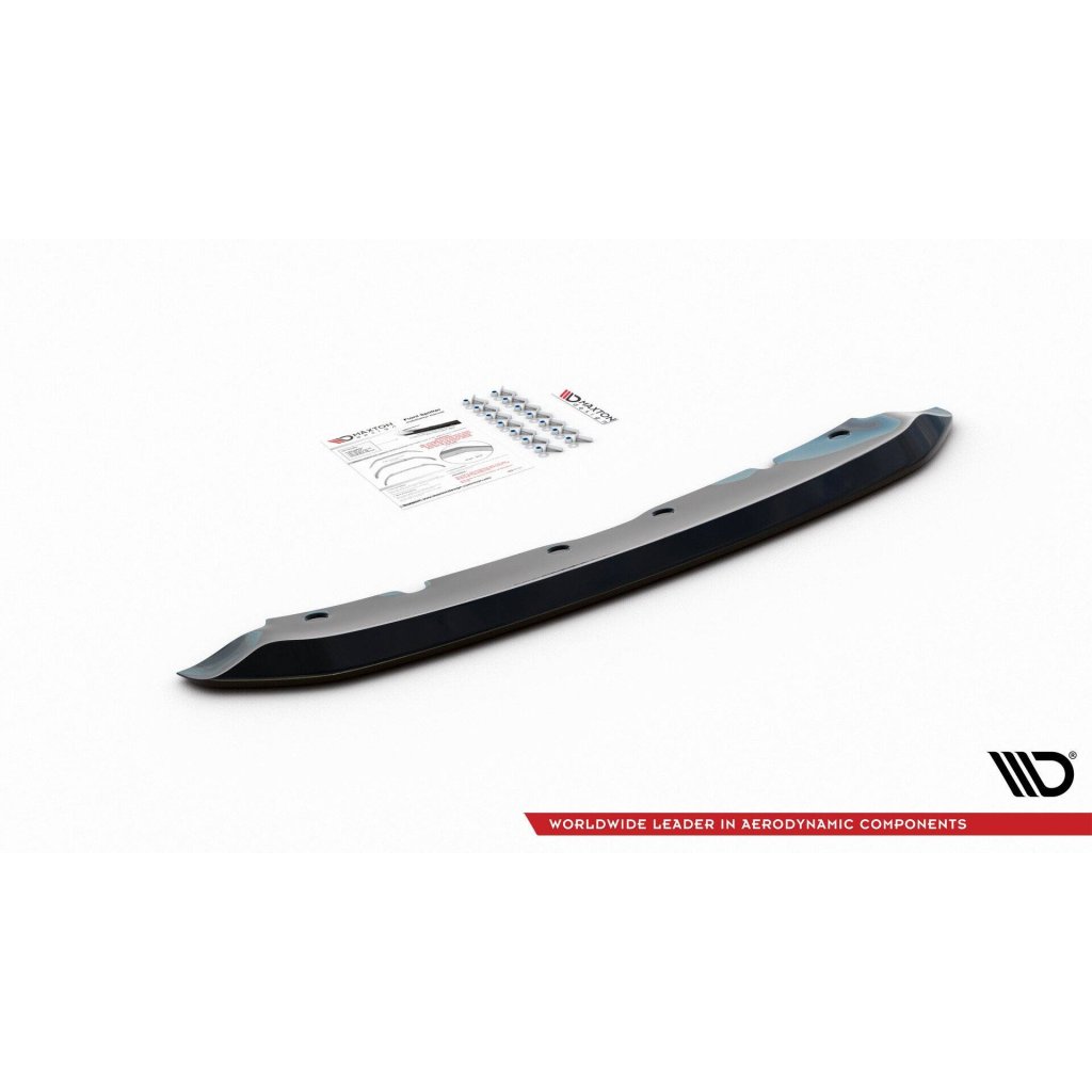 Maxton Design spoiler pod přední nárazník ver.2 pro BMW řada 1 F40, černý lesklý plast ABS, M-Pack
