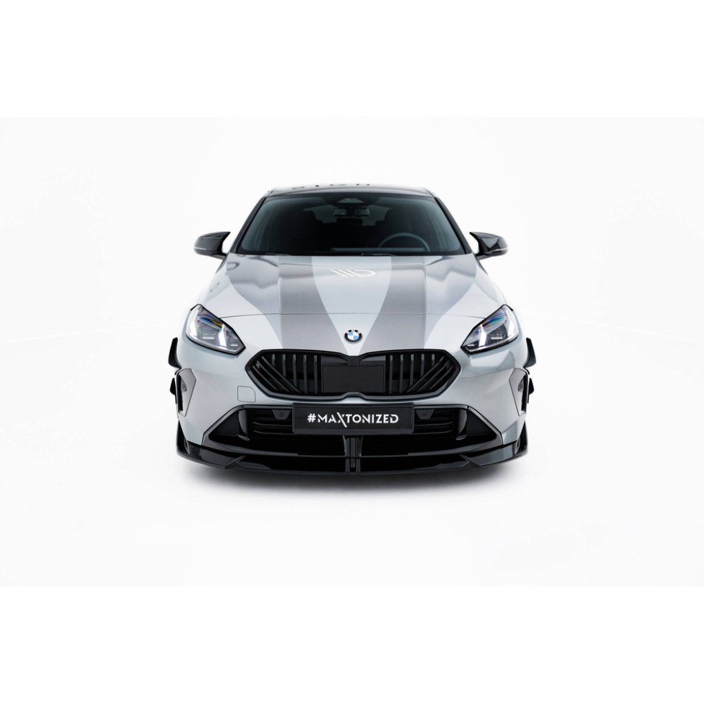 Maxton Design spoiler pod přední nárazník ver.2 pro BMW řada 1 F70, černý lesklý plast ABS, M135i / M-Pack