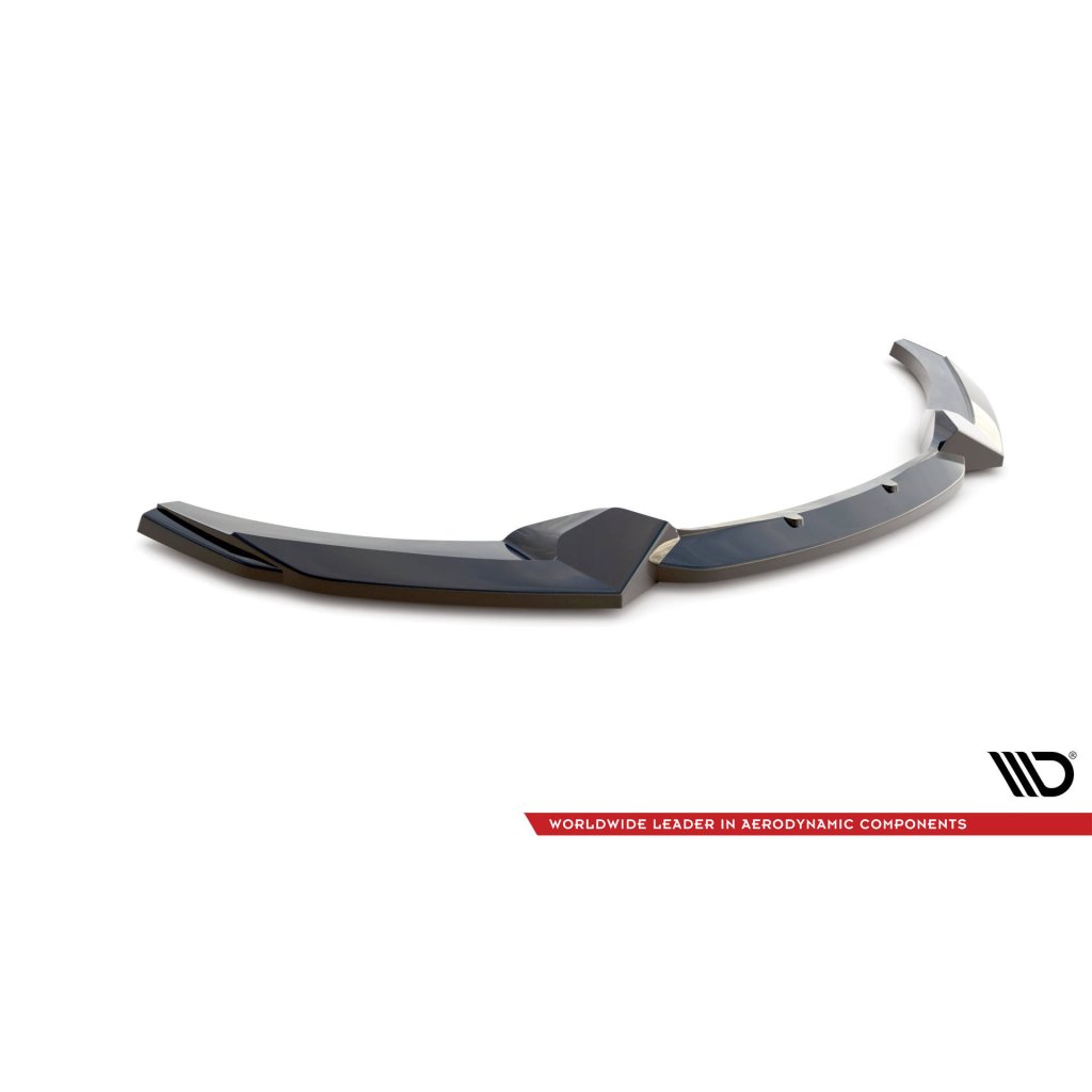 Maxton Design spoiler pod přední nárazník ver.2 pro BMW řada 2 F22, černý lesklý plast ABS, M-pack