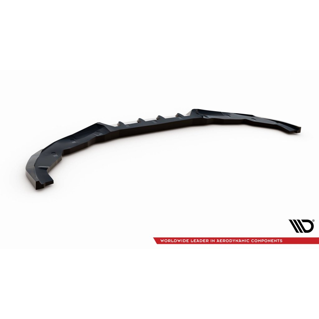 Maxton Design spoiler pod přední nárazník ver.2 pro BMW řada 2 G42 M240i, G42 M-Pack, černý lesklý plast ABS