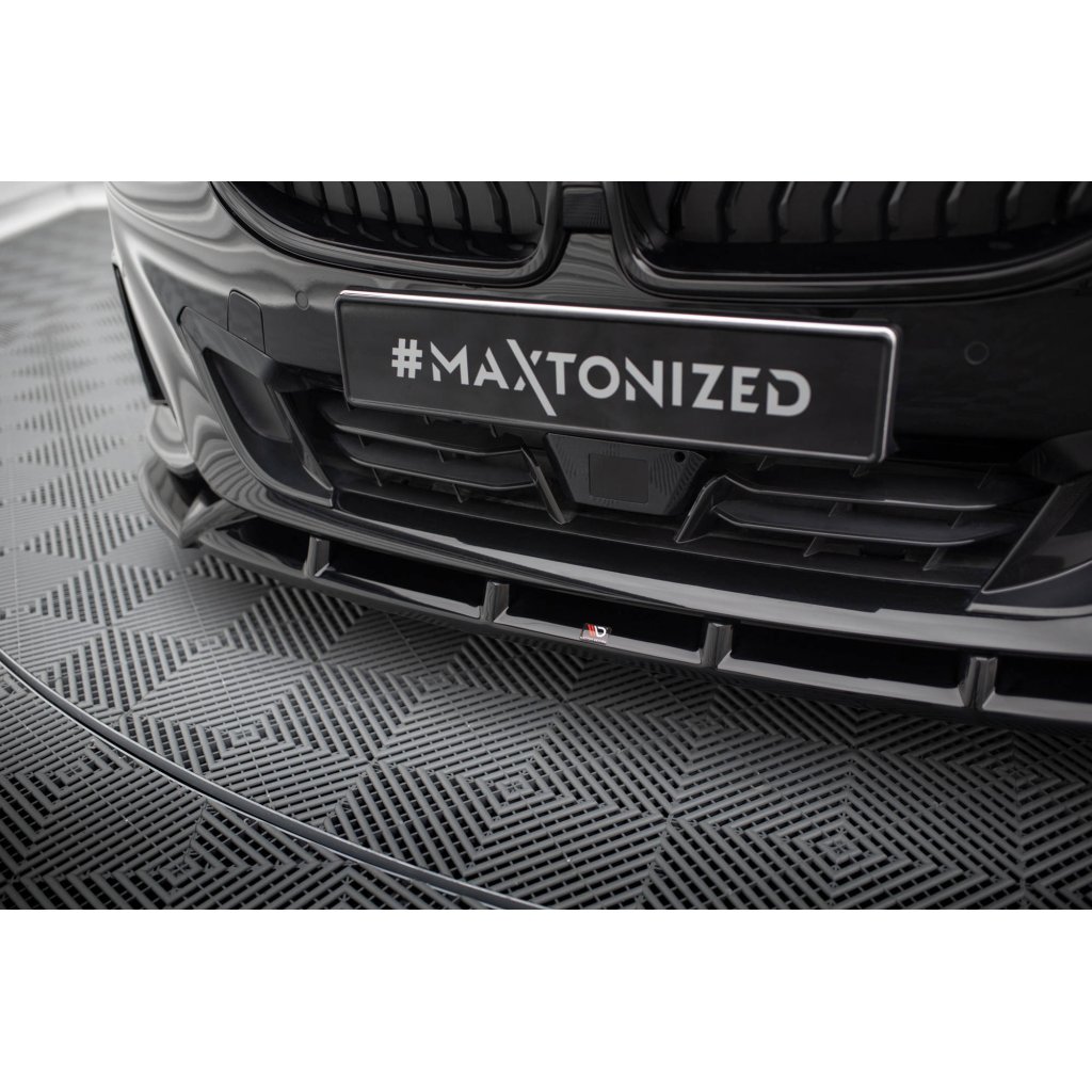 Maxton Design spoiler pod přední nárazník ver.2 pro BMW řada 2 G42 Standard, černý lesklý plast ABS