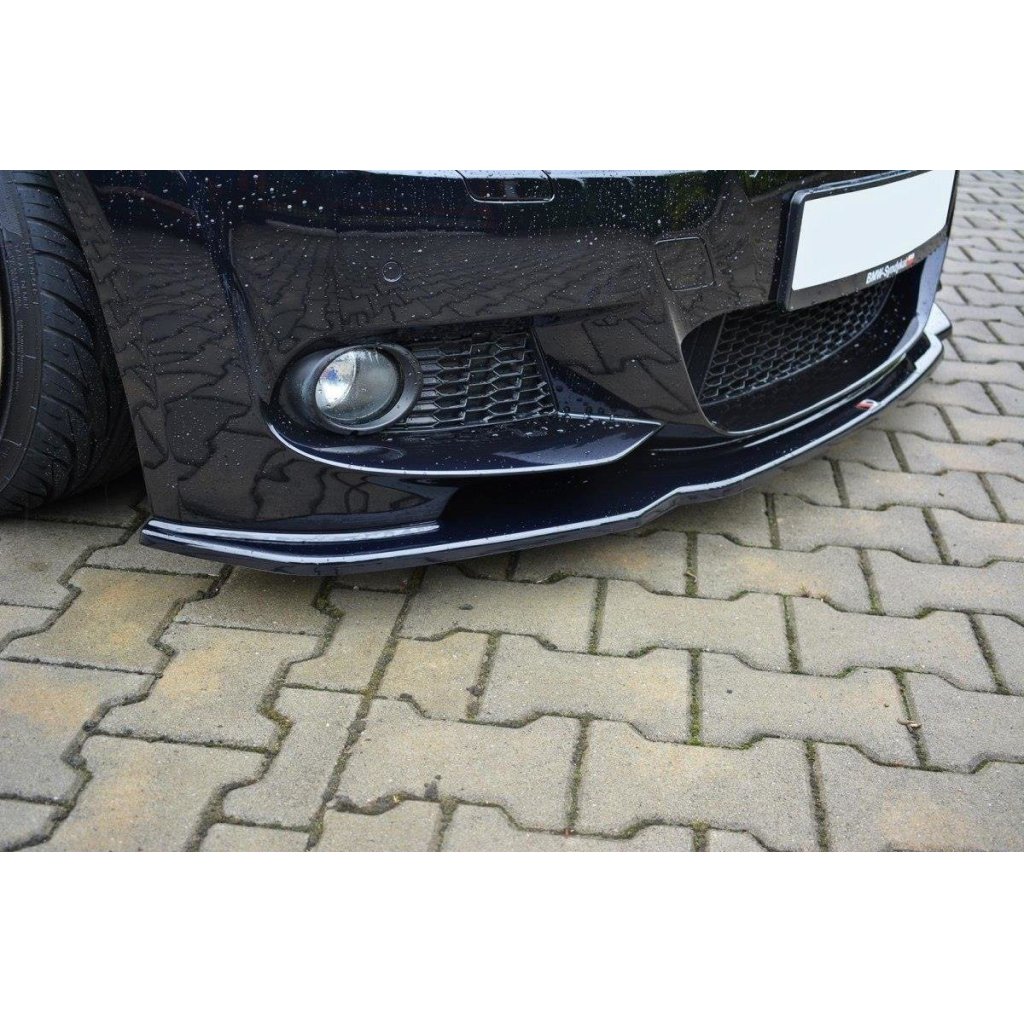 Maxton Design spoiler pod přední nárazník ver.2 pro BMW řada 3 E92 Facelift, černý lesklý plast ABS