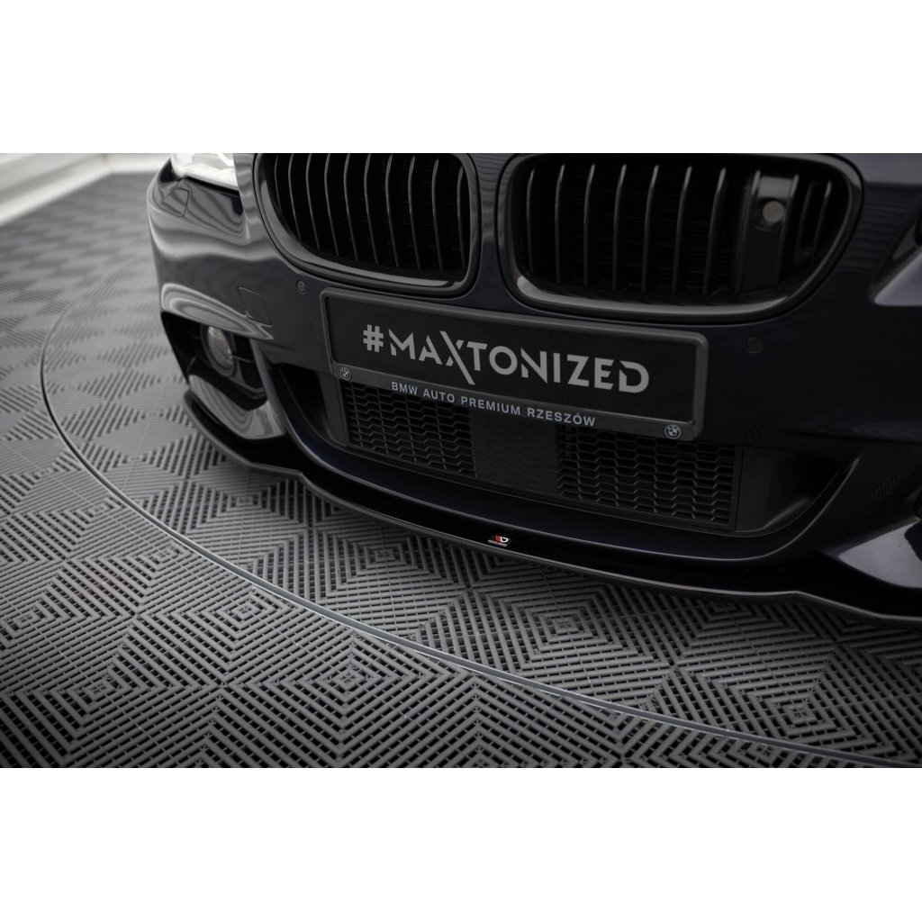 Maxton Design spoiler pod přední nárazník ver.2 pro BMW řada 5 F10- F11, černý lesklý plast ABS