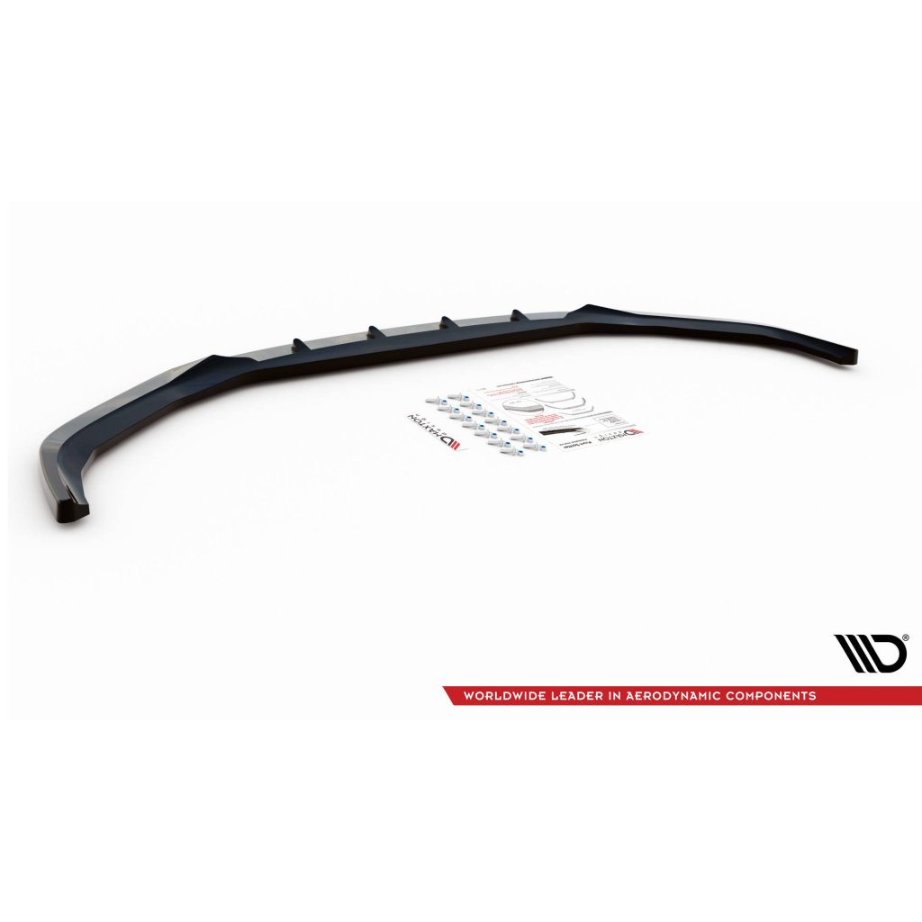 Maxton Design spoiler pod přední nárazník ver.2 pro BMW řada 5 G30, černý lesklý plast ABS
